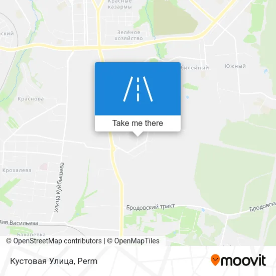 Кустовая Улица map