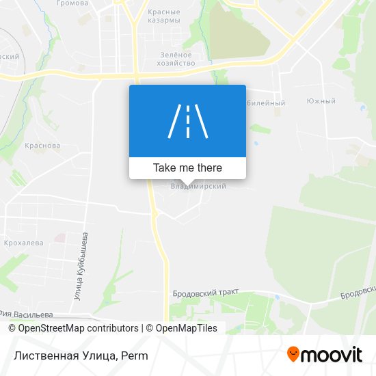 Лиственная Улица map