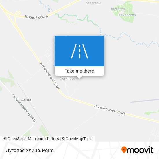 Луговая Улица map