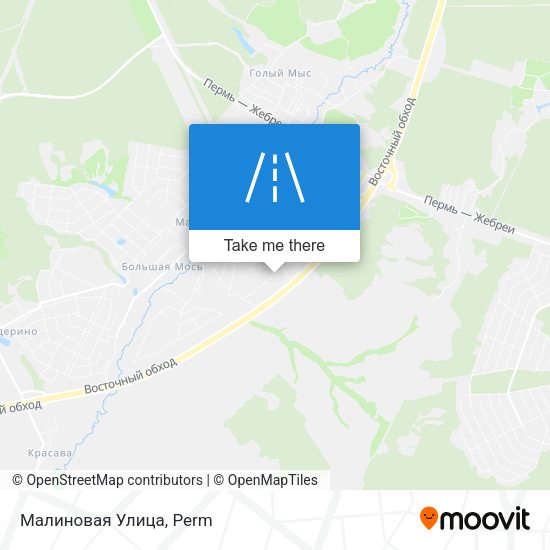 Малиновая Улица map