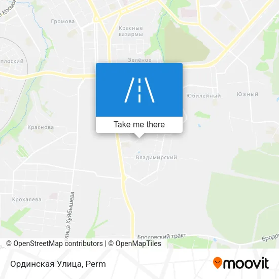 Ординская Улица map