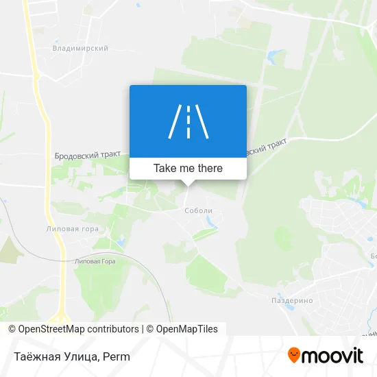 Таёжная Улица map
