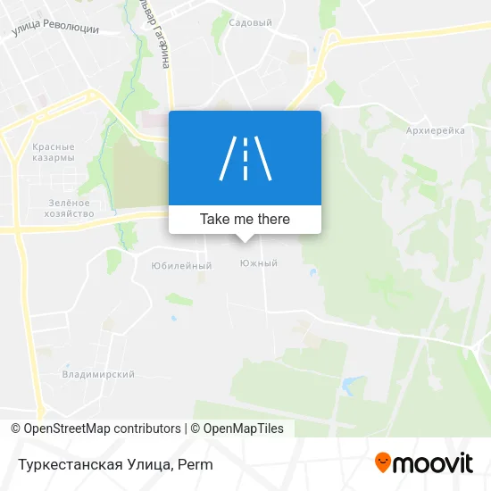 Туркестанская Улица map