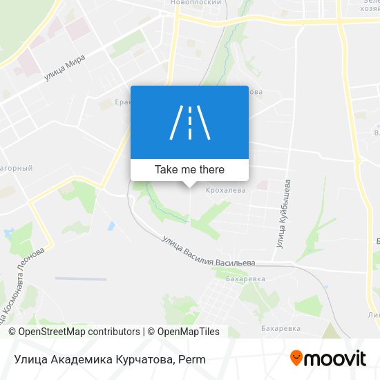 Улица Академика Курчатова map