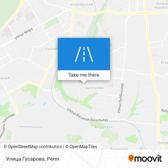 Улица Гусарова map