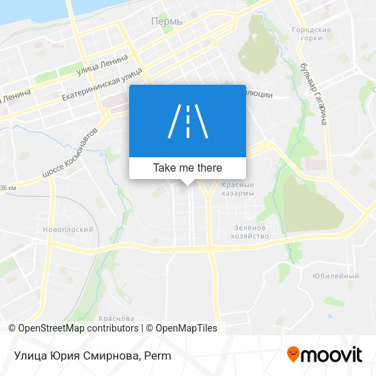 Улица Юрия Смирнова map
