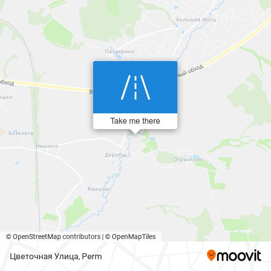 Цветочная Улица map