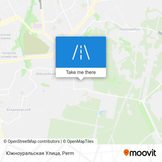 Южноуральская Улица map