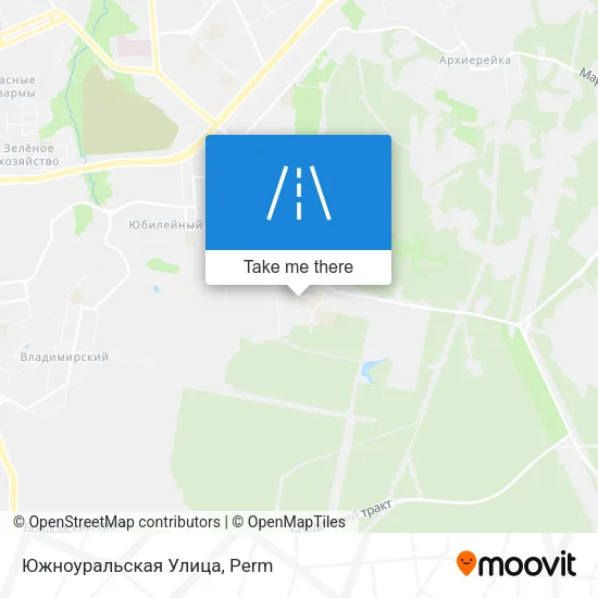 Южноуральская Улица map