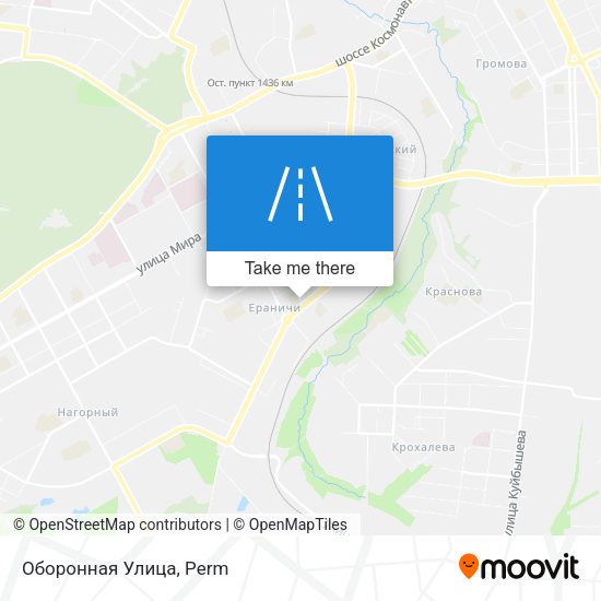 Оборонная Улица map