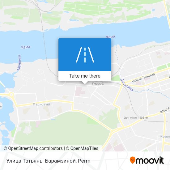 Улица Татьяны Барамзиной map