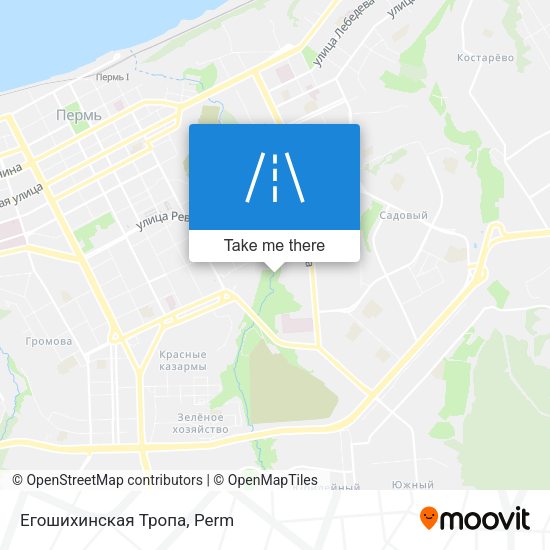 Егошихинская Тропа map