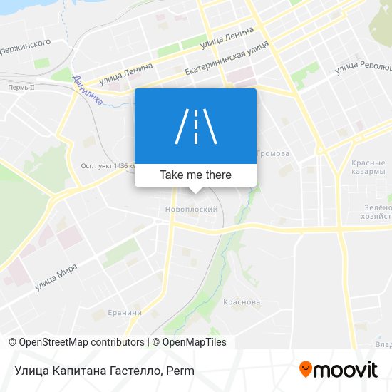 Улица Капитана Гастелло map