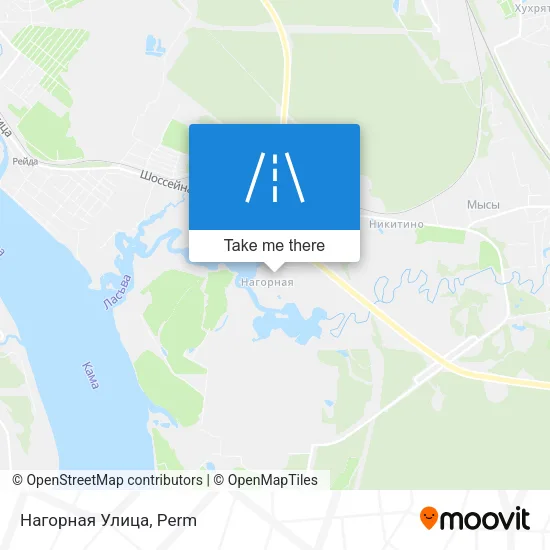 Нагорная Улица map