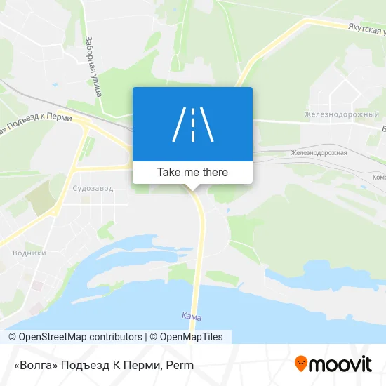 «Волга» Подъезд К Перми map