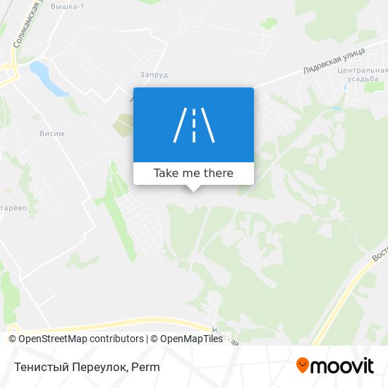 Тенистый Переулок map