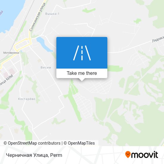 Черничная Улица map