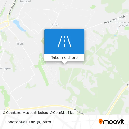 Просторная Улица map