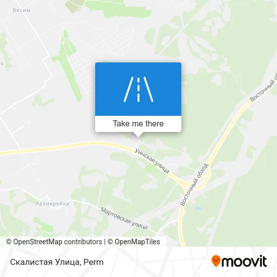 Скалистая Улица map