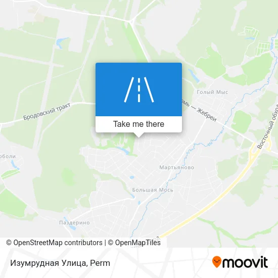 Изумрудная Улица map