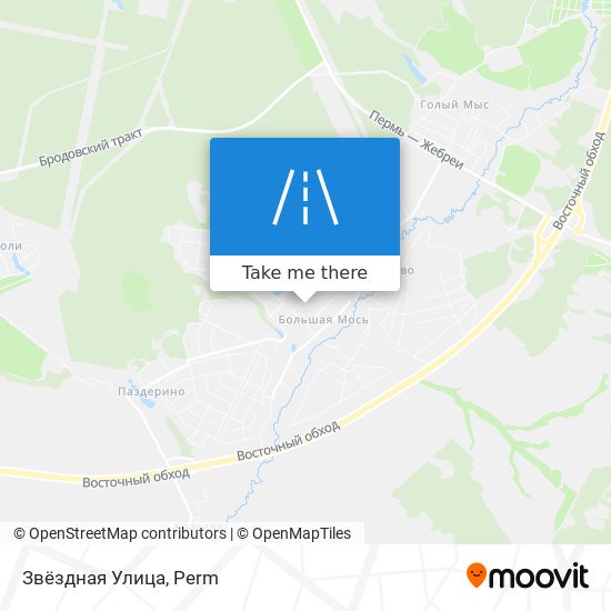 Звёздная Улица map