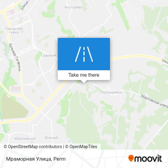 Мраморная Улица map