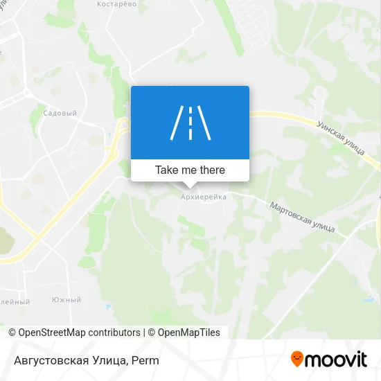 Августовская Улица map