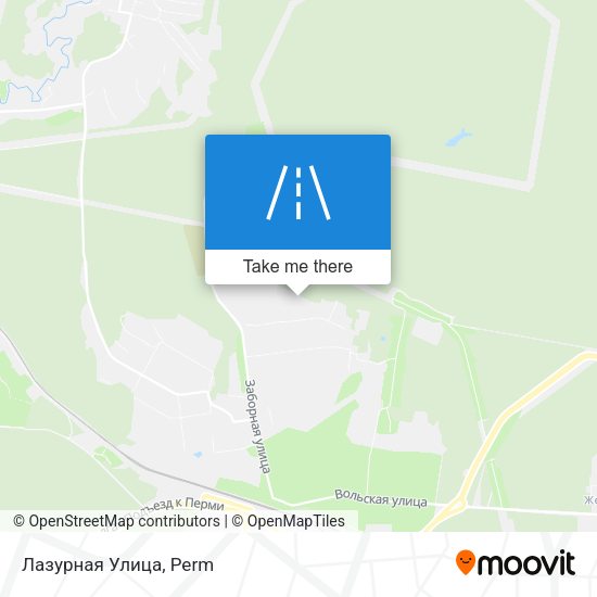 Лазурная Улица map