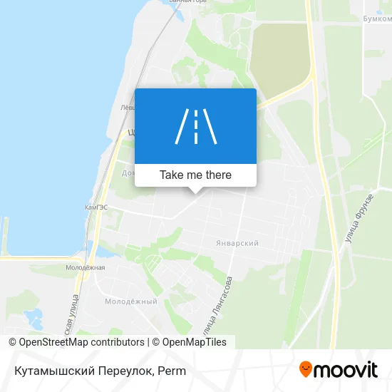 Кутамышский Переулок map