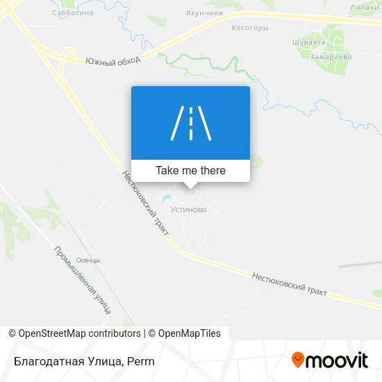 Благодатная Улица map