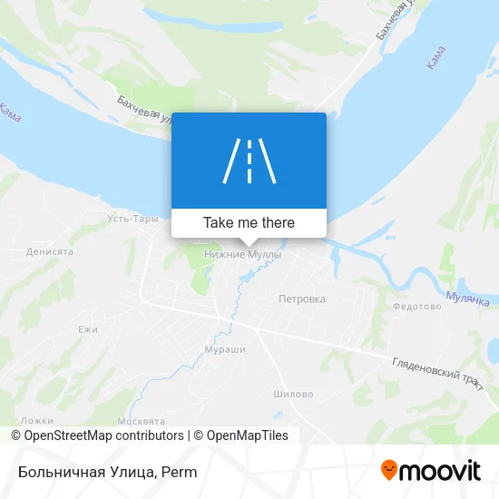 Больничная Улица map