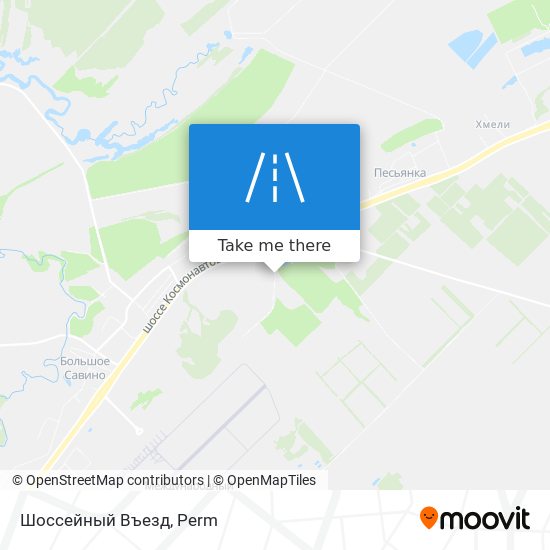 Шоссейный Въезд map