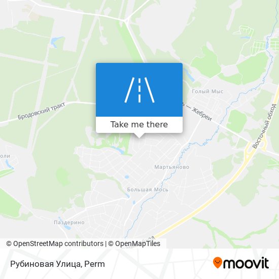 Рубиновая Улица map
