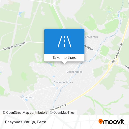 Лазурная Улица map