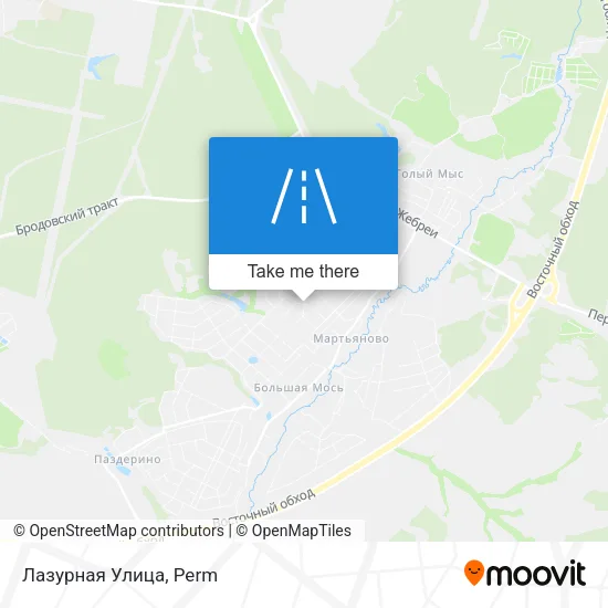 Лазурная Улица map