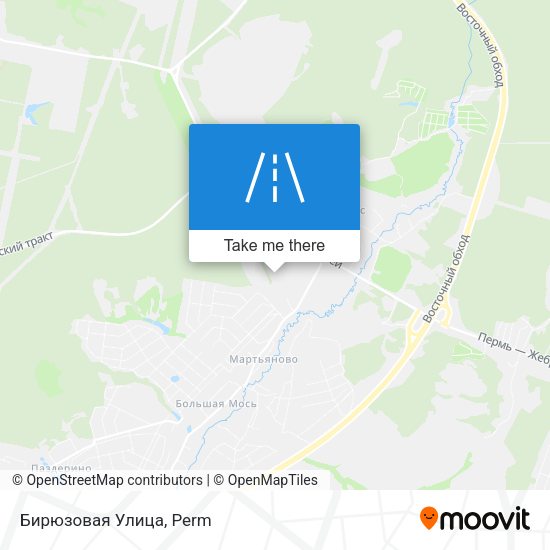 Бирюзовая Улица map