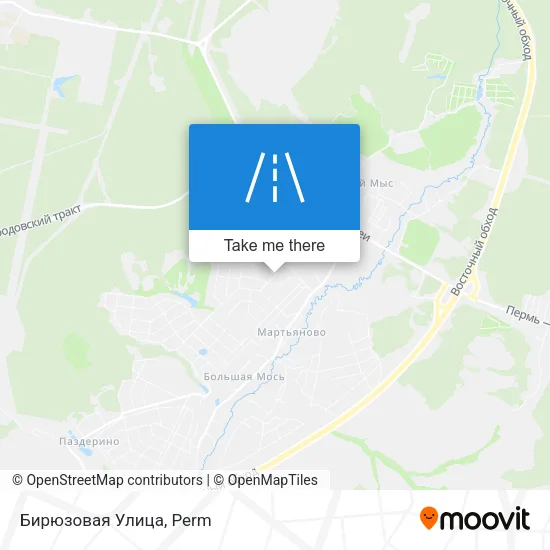 Бирюзовая Улица map