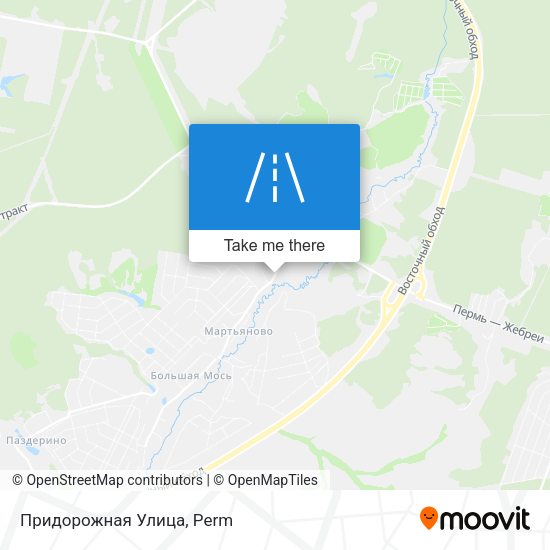 Придорожная Улица map