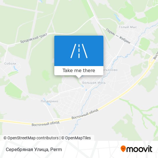 Серебряная Улица map