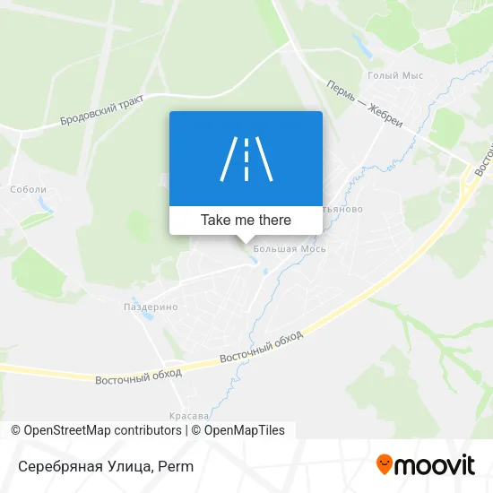Серебряная Улица map
