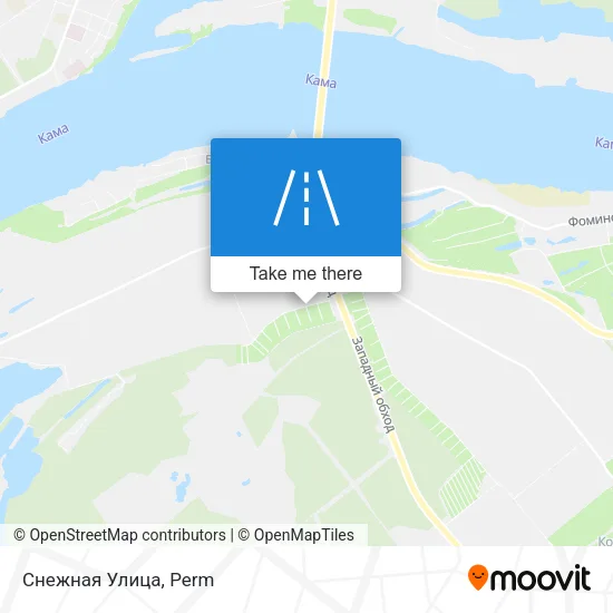 Снежная Улица map