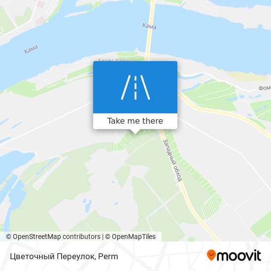 Цветочный Переулок map