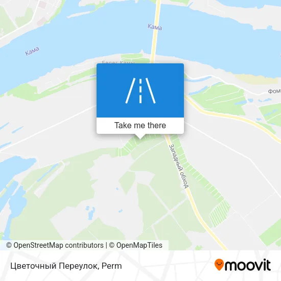 Цветочный Переулок map