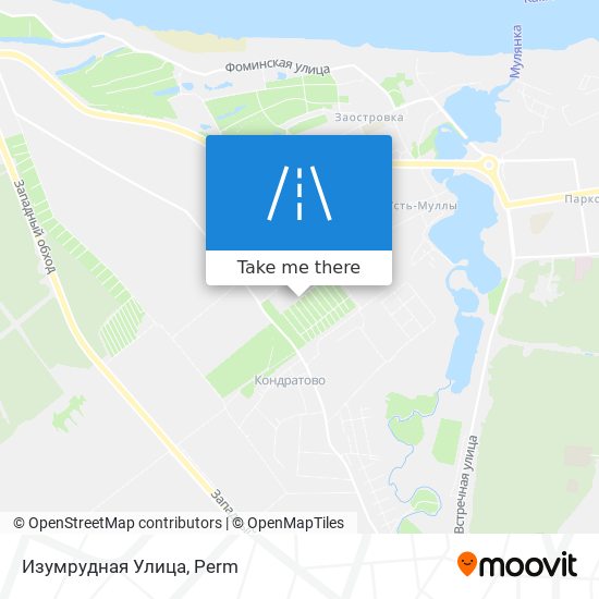 Изумрудная Улица map