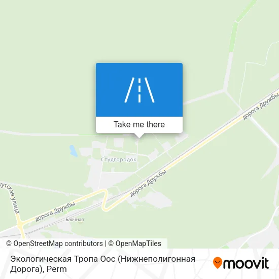 Экологическая Тропа Оос (Нижнеполигонная Дорога) map