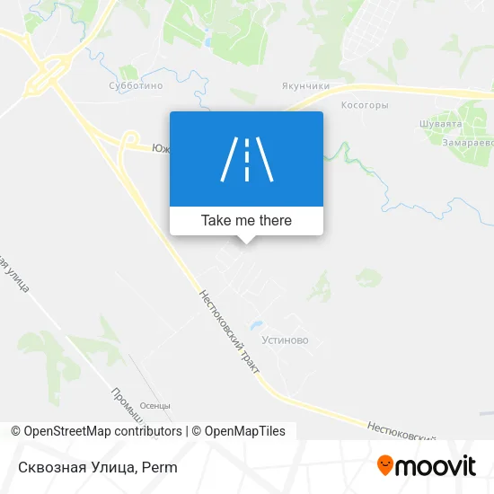 Сквозная Улица map