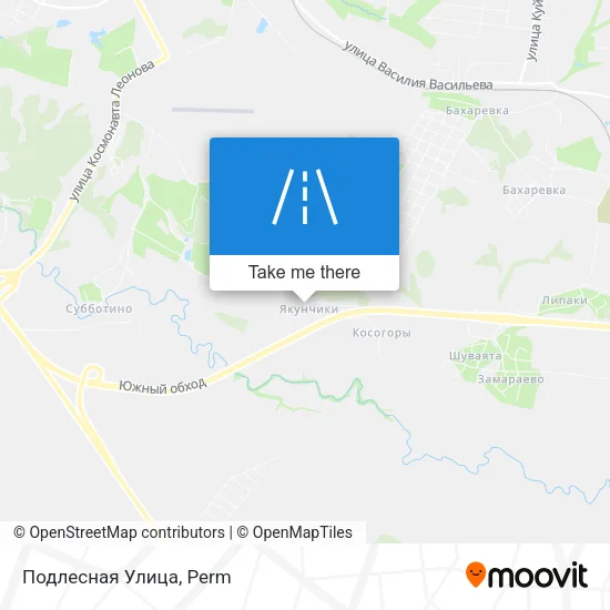 Подлесная Улица map