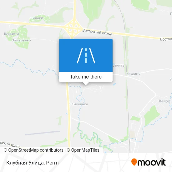Клубная Улица map