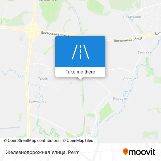 Железнодорожная Улица map