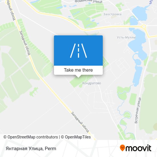Янтарная Улица map